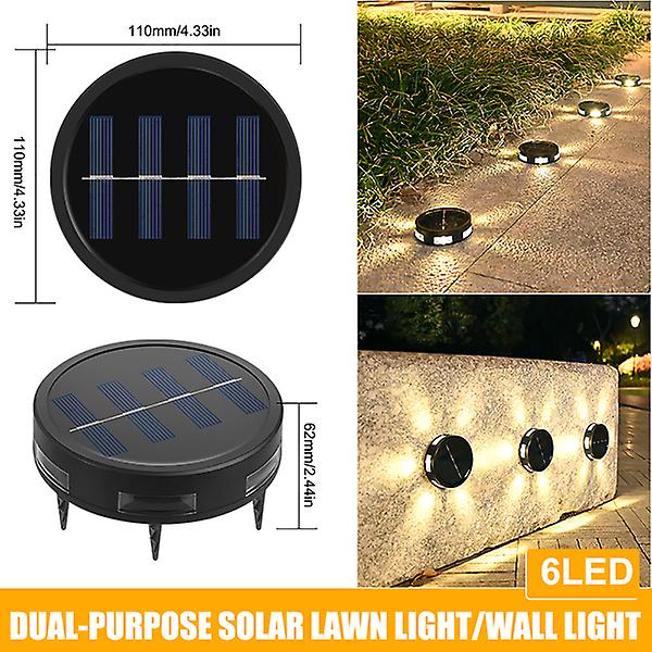 Solar Power Ground Lights Floor Decking Wall Fence Step Path Garden Lamp 43211