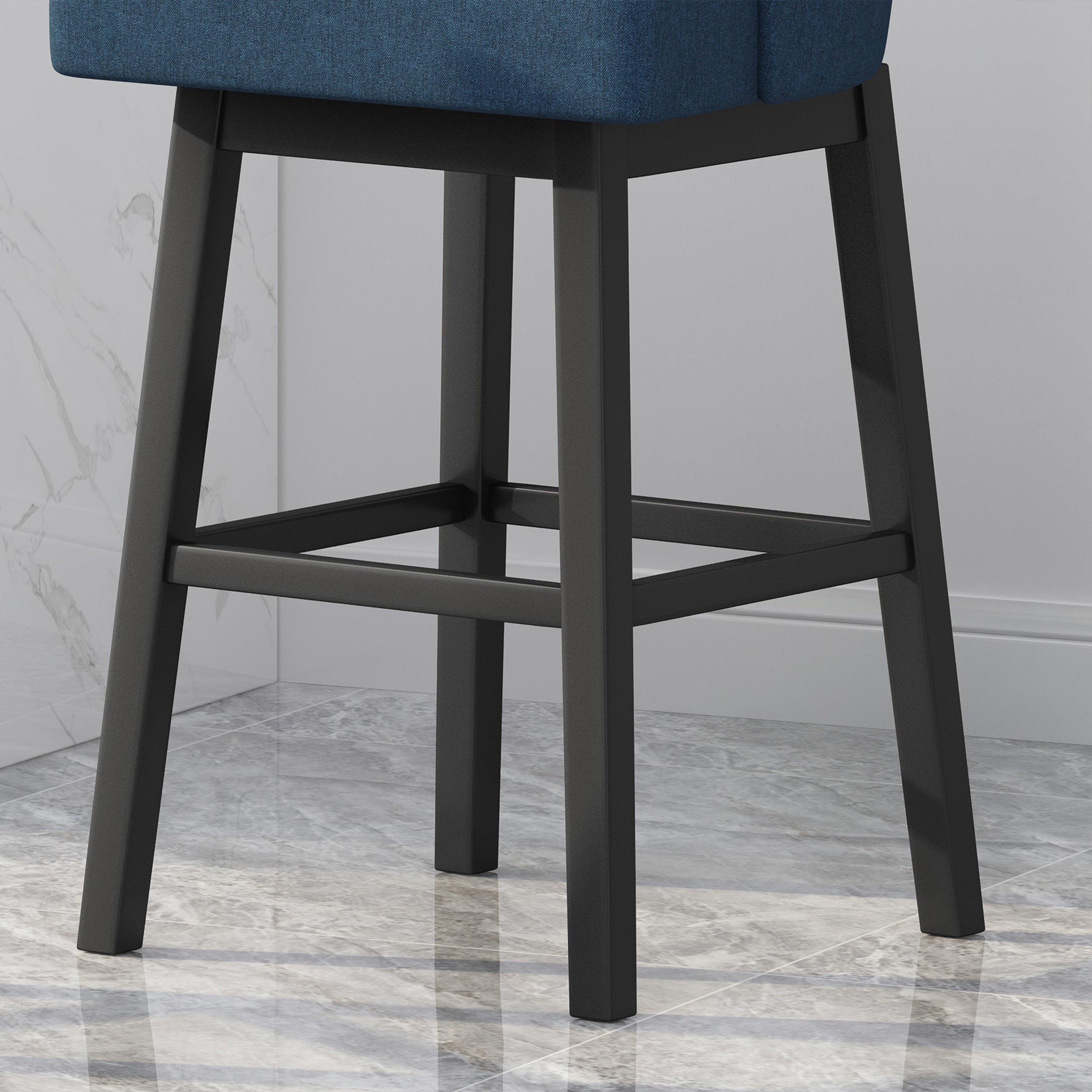 Andriel Modern Upholstered Swivel Bar Stool