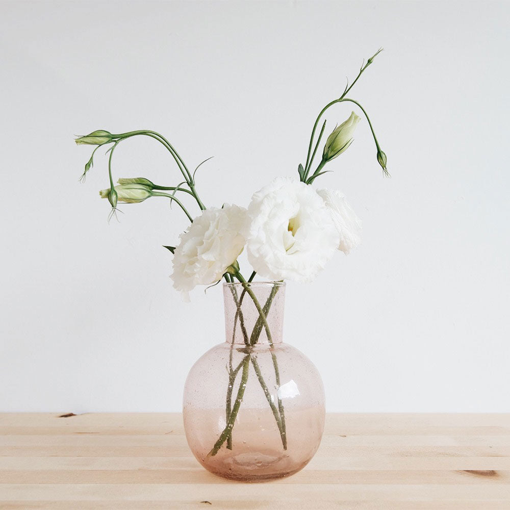 Hand-blown Carafe & Cup - Petal