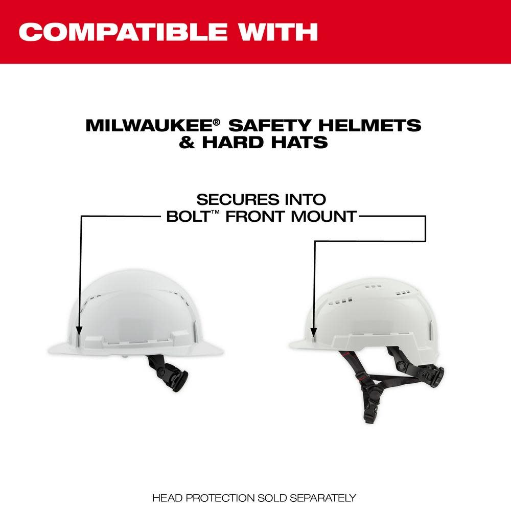 Milwaukee BOLT Eye Visor Tinted Dual Coat Lens Compatible with Milwaukee Safety Helmets and Hard Hats