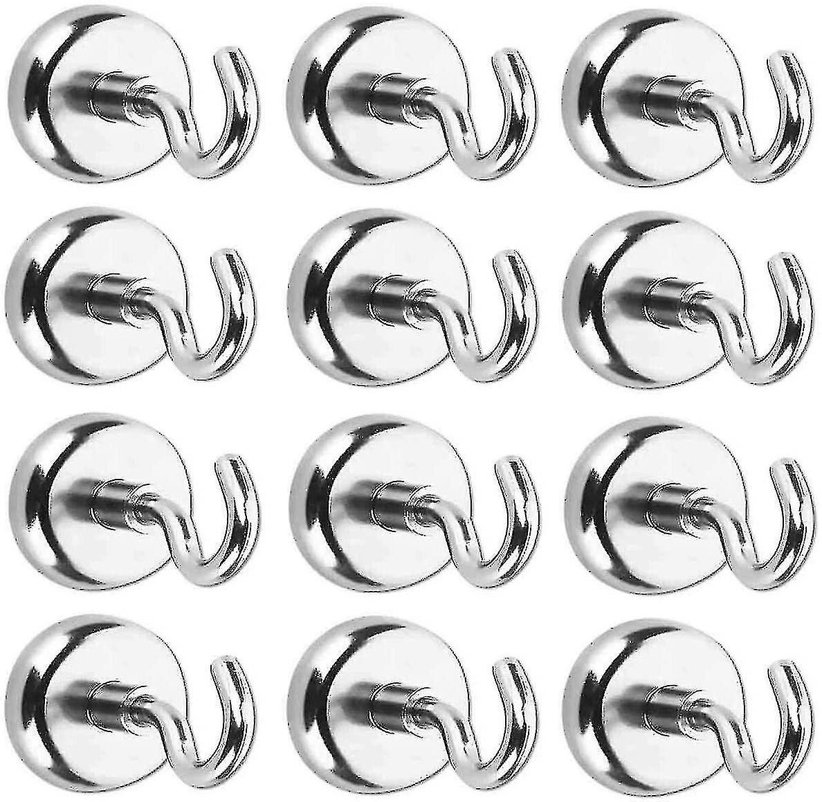 12 Pcs Magnetic Hooks，strong Magnet Hooks，magnetic Hooks Heavy Duty