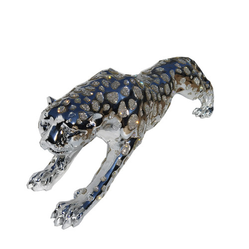 Ambrose Diamond Encrusted Chrome Plated Panther (4...