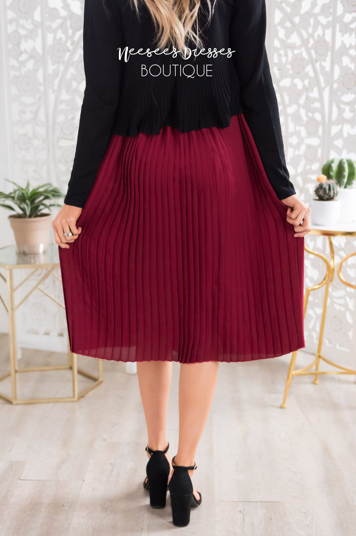 It's All About The Pleats Skirt