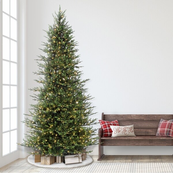 Puleo International 9 ft. Prelit Artificial Slim Balsam Christmas Tree