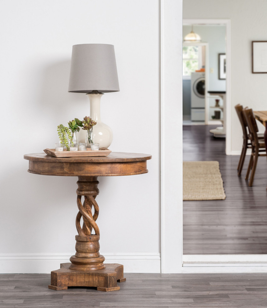 Bella Round Table   Traditional   Side Tables And End Tables   by HedgeApple  Houzz