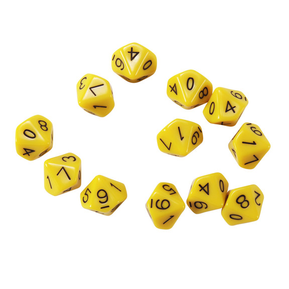 Learning Advantage CTU7340 10 Sided Polyhedra Dice...
