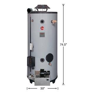 Rheem Xtreme Heavy Duty 90 Gal. 640K BTU Commercial Natural Gas ASME Mass Code Tank Water Heater GX90-640A NG MA