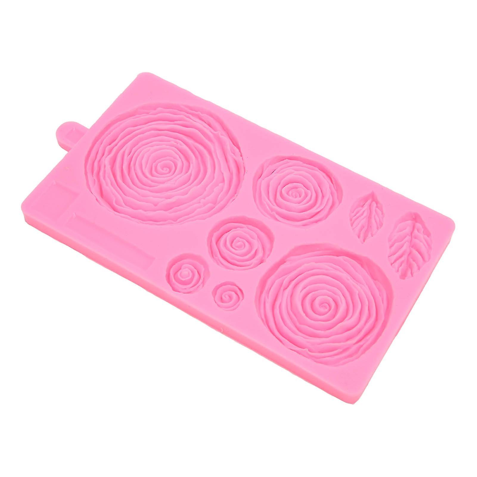 Roses Mold Stick Proof Toxic Free Odorless Dishwasher Safe Silicone Leaf Flower Mould for DIY Cake Chocolate