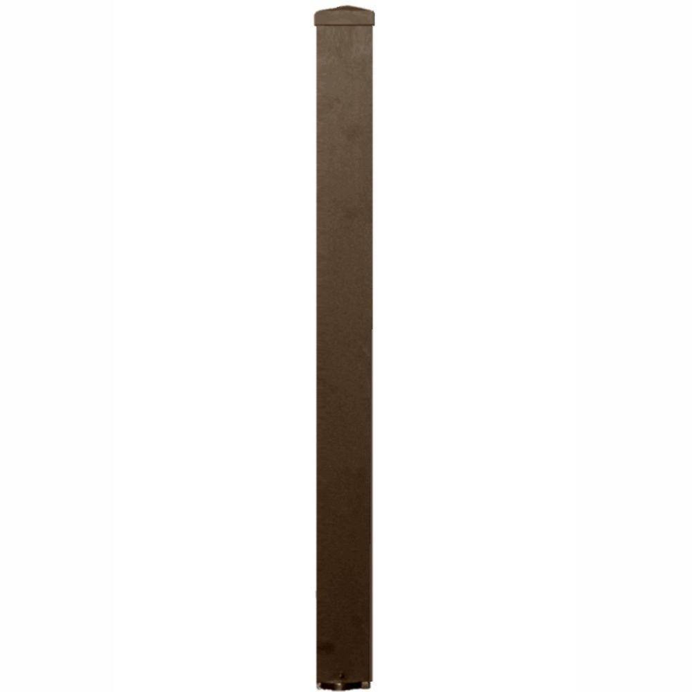 EZ Handrail 3 in. x 3 in. x 96 in. Bronze Aluminum Structural Post EZSP96BZ