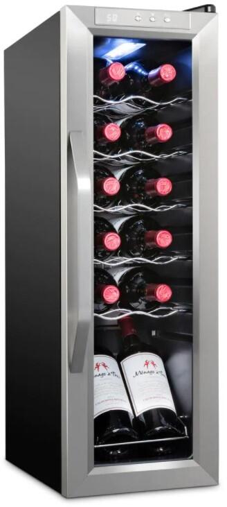 Ivation IVFWCC121WSS 10 Inch Stainless Steel Wine Cooler