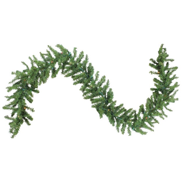 Prelit Canadian Pine Artificial Christmas Garland Multi Lights