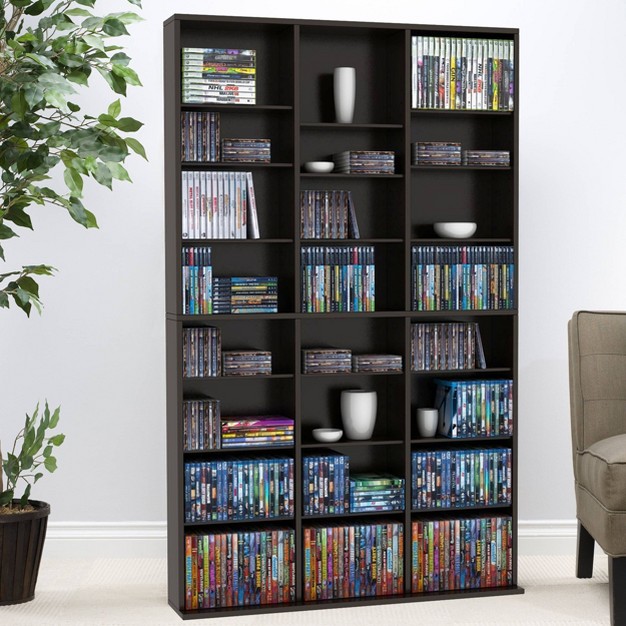 Multimedia Adjustable Storage Rack Espresso Atlantic