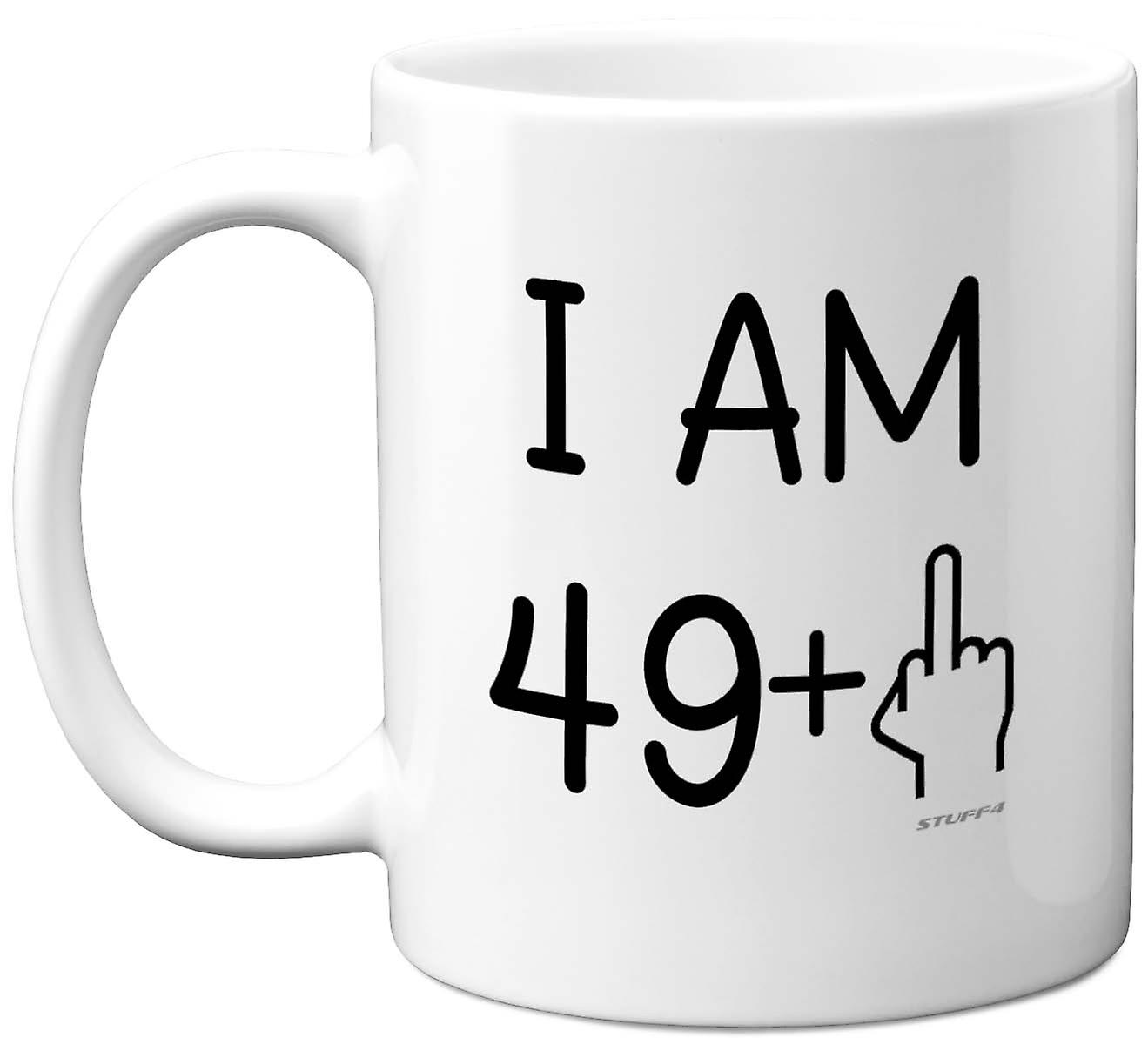 50th Birthday Gift Women Men Novelty 11oz Premium Mug Middle Finger Rude Funny Joke Perfect Present