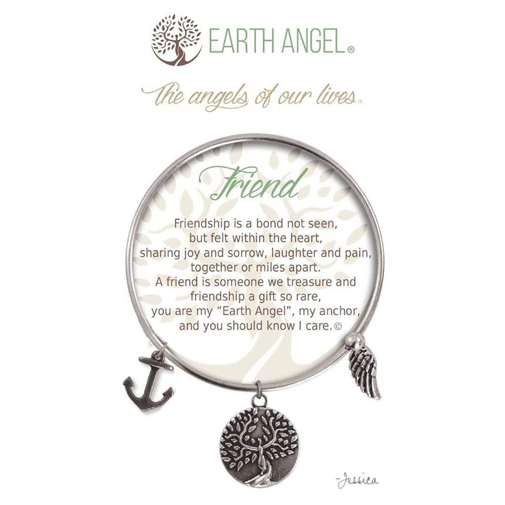 Earth Angel  Friend Bracelet in Silver