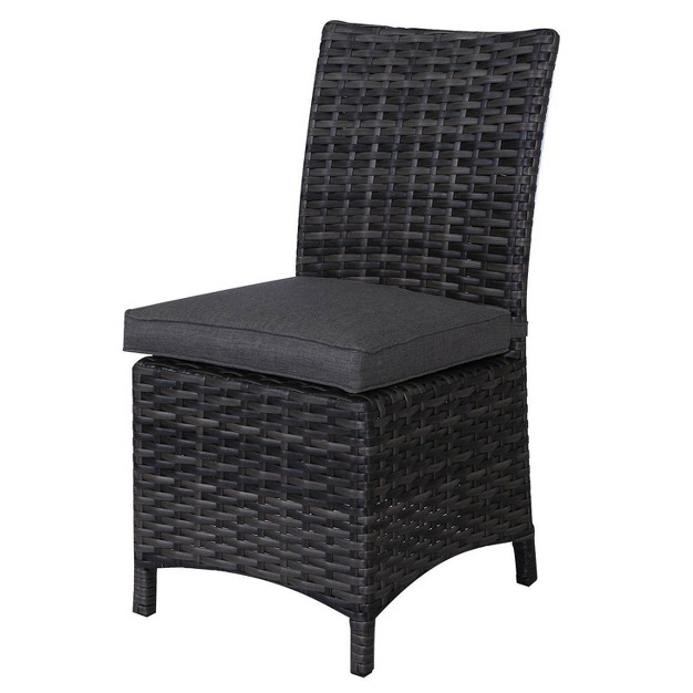 Bora Bora Patio 2pk Wicker Dining Chair Set Gray Teva Patio Furniture