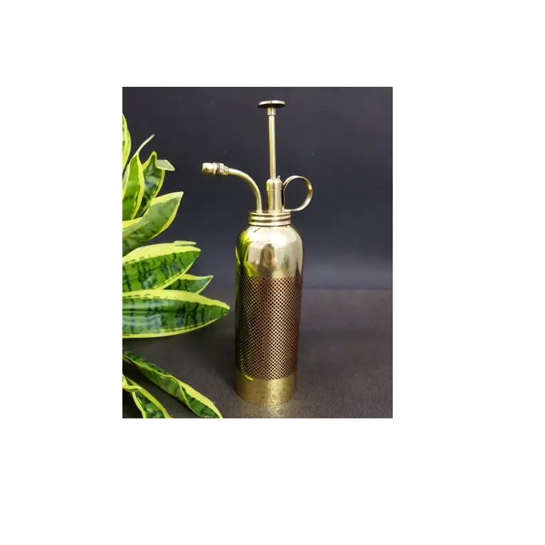 silver Spray Bottle For Garden mist With Mist Pump   Watering Cans Sprayer hand made embossed finish available in INDIA