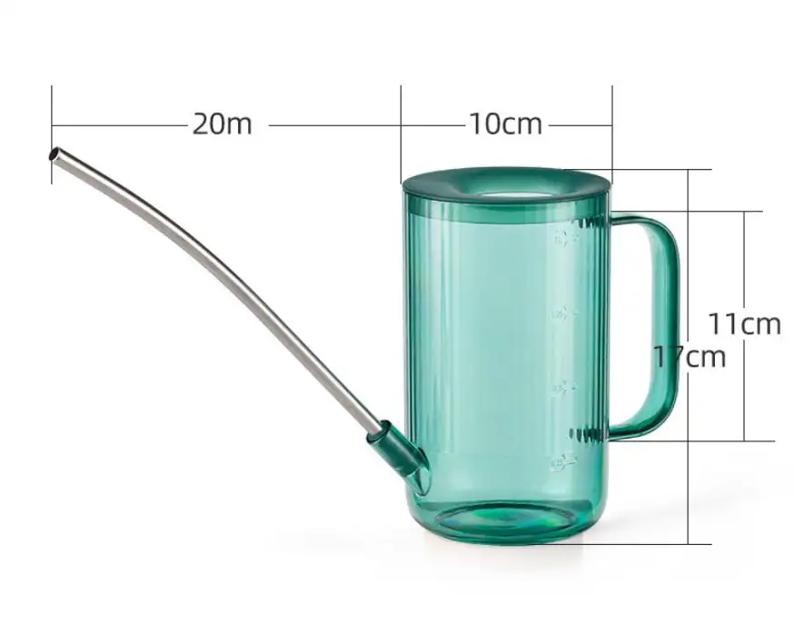 Gardening Supplies Fleshy Plants Flowers Spraying Water Kettle Plastic Transparent Long mouth Watering Can