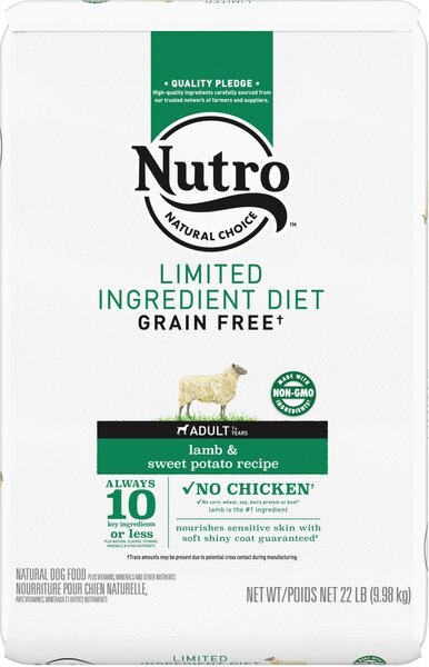 Nutro Limited Ingredient Diet Sensitive Support with Real Lamb and Sweet Potato Grain-Free Adult Dry Dog Food