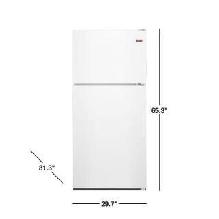 Maytag 18 cu. ft. Top Freezer Refrigerator in White MRT118FFFH