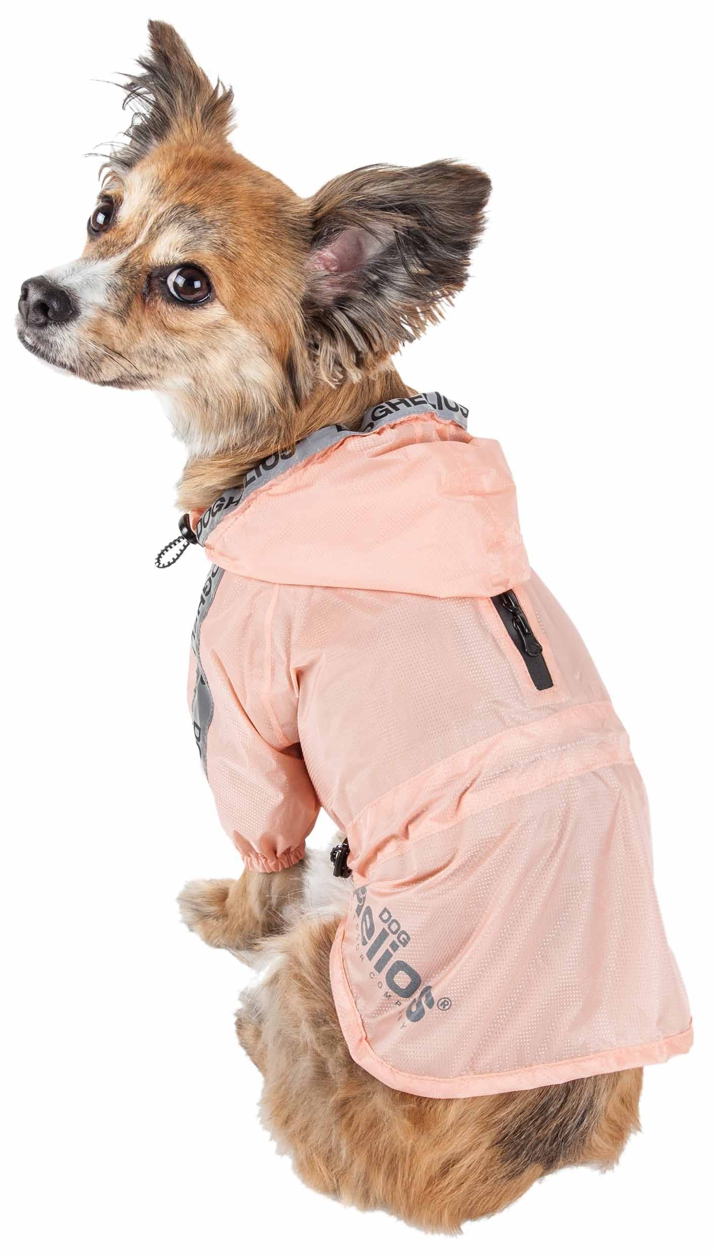 Dog Helios ® 'Torrential Shield' Waterproof Multi-Adjustable Pet Dog Windbreaker Raincoat