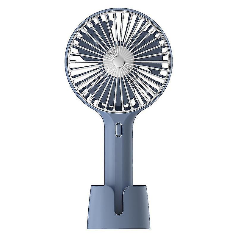 Usb Charging Handheld Fan Portable Handheld Mini Charging Stand Fan (blue)