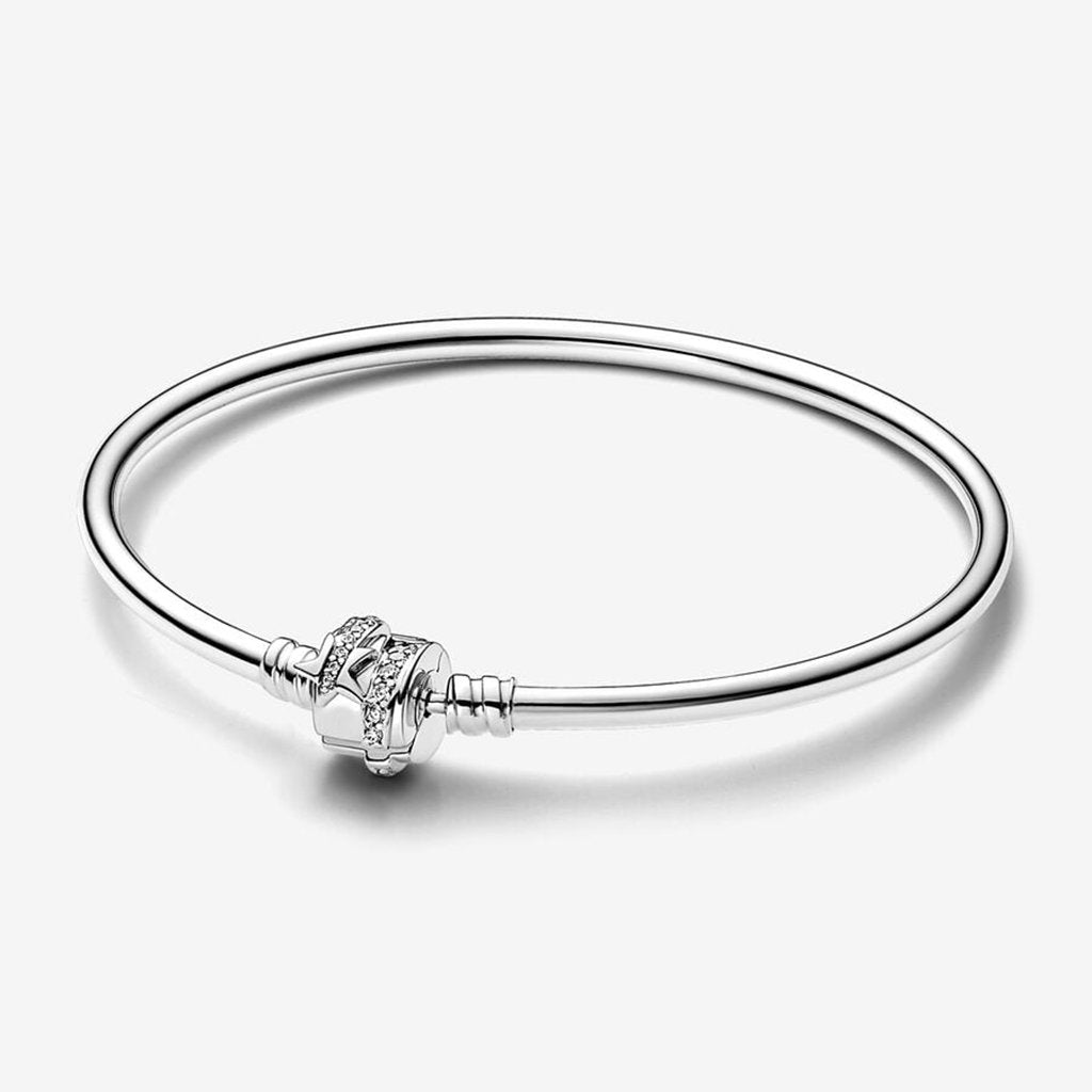 PANDORA  Pandora Moments Limited Edition Shooting Star Charm Bangle - Sterling Silver