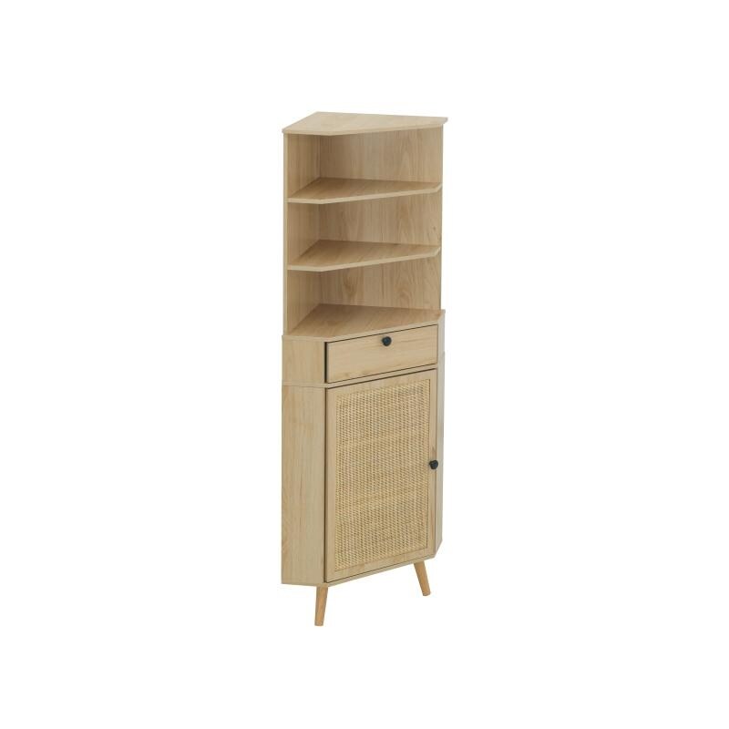 Corner Shelf with Cabinet  Free Standing Corner Storage Cabinet