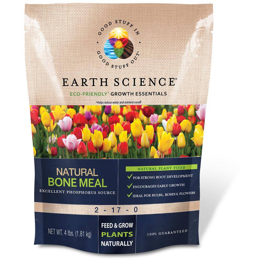 EARTH SCIENCE 4 lbs. Organic All-Purpose Bone Meal Plant Food Fertilizer 11893