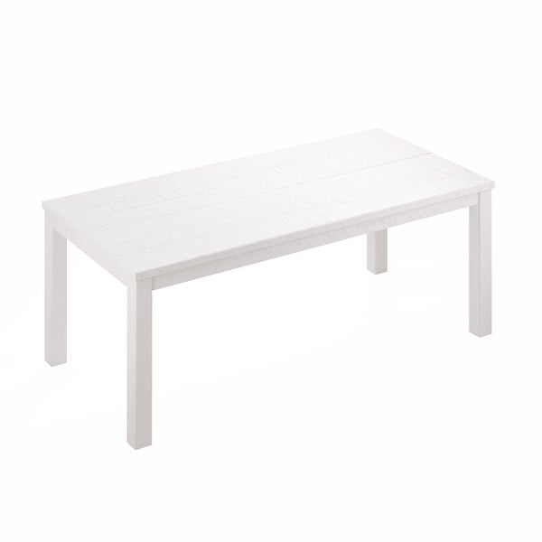 White Rectangular Dining Table 63