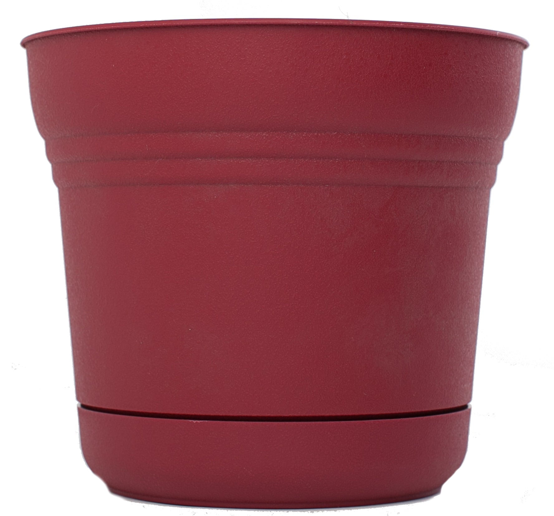 Bloem Saturn Planter w/ Saucer 10 in. Union Red