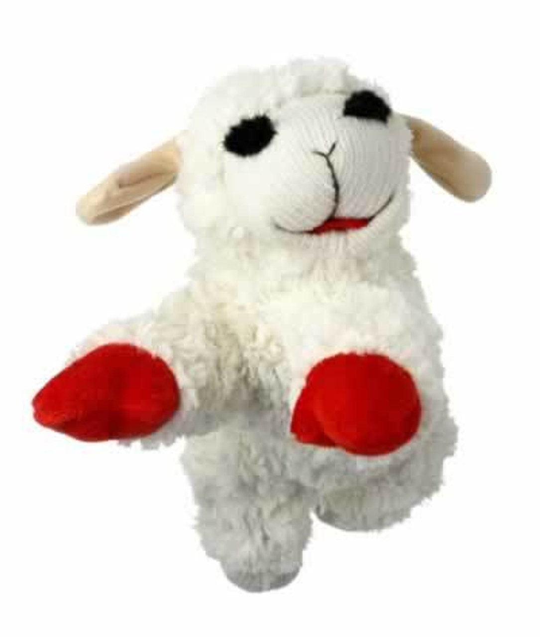 Multipet Lamb Chop Plush Dog Toy， 10