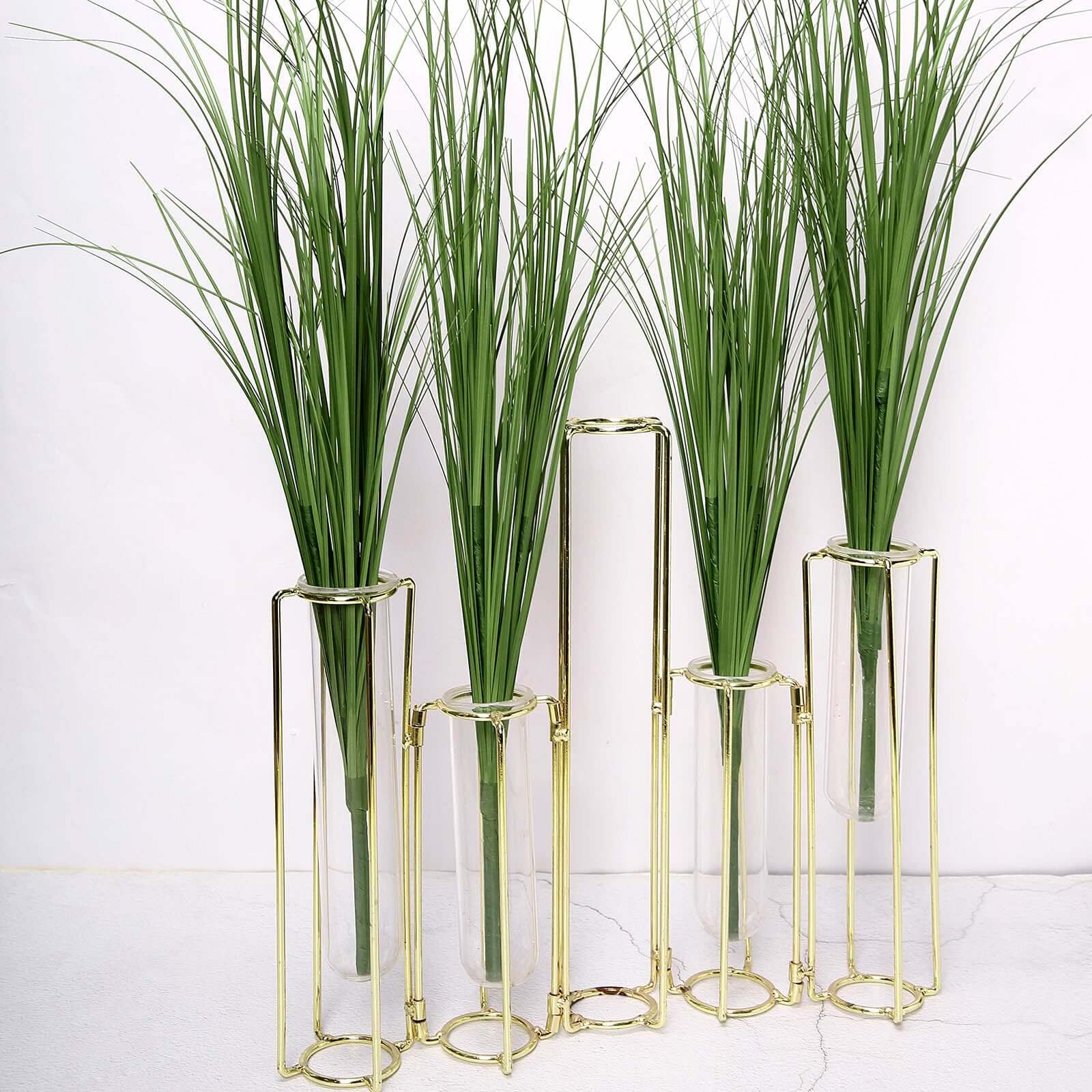 3 Plants Green Artificial Indoor/Outdoor Decorative Grass Sprays 20