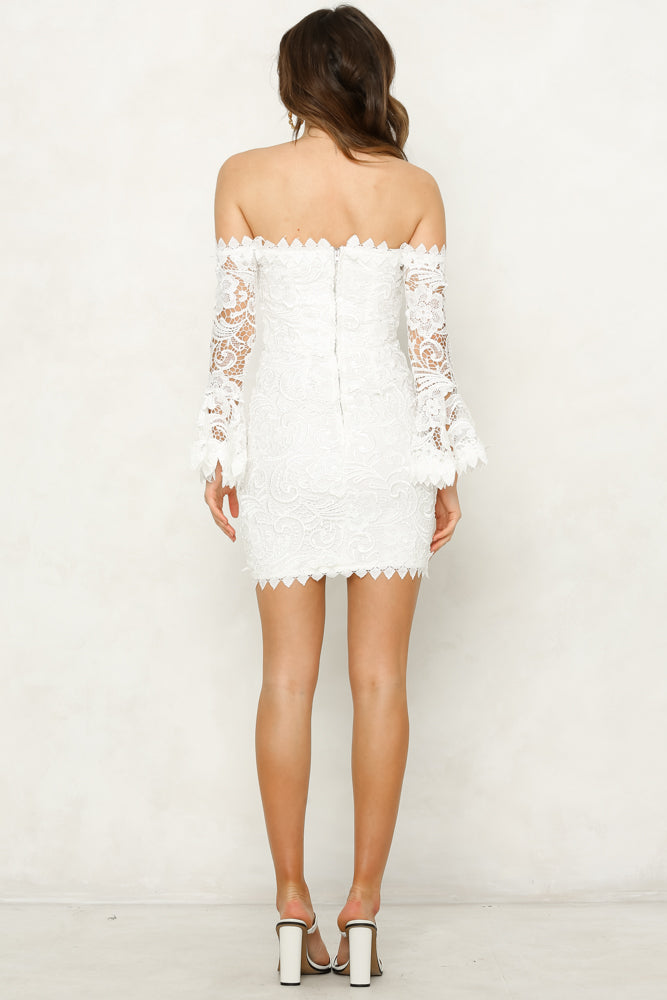 Kiss On The Lips Dress White