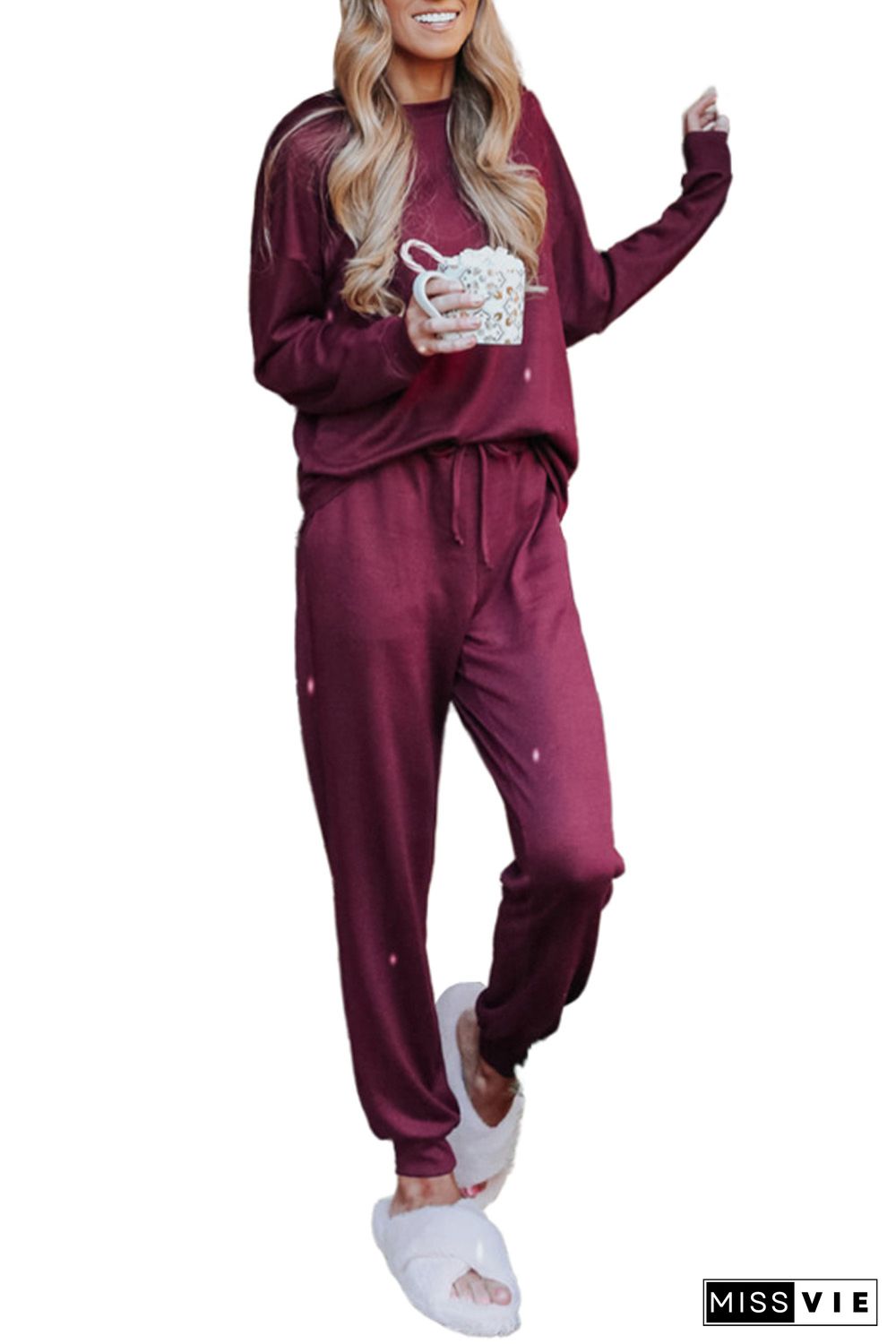 Long Sleeve Pullover and Jogger Pants Lounge Set