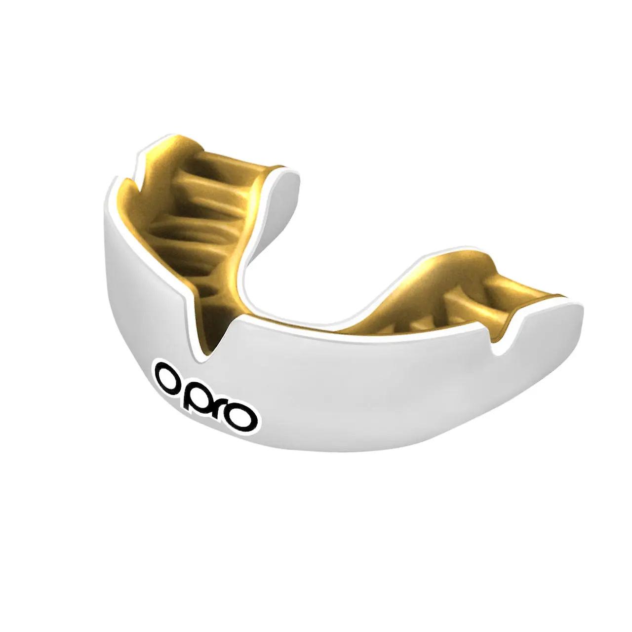 Opro power fit mouth guard white/gold