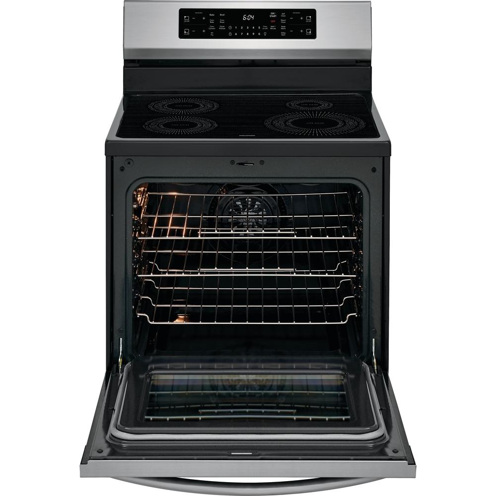 Frigidaire Gallery 30-inch Freestanding Electric Induction Range with Air Fry Technology GCRI305CAF