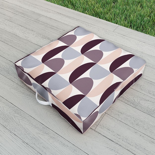 Colour Poems Patterned Geometric Shapes Cci Outdoor Floor Cushion Deny Designs