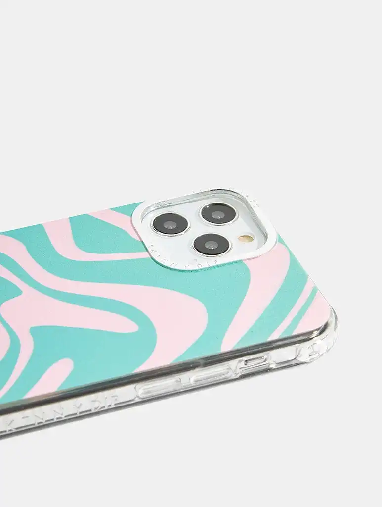 Blue striped iphone case