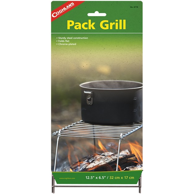 Coghlan x27 s Pack Grill Folds Flat Chrome plated Camp Survival Kitchen Camping