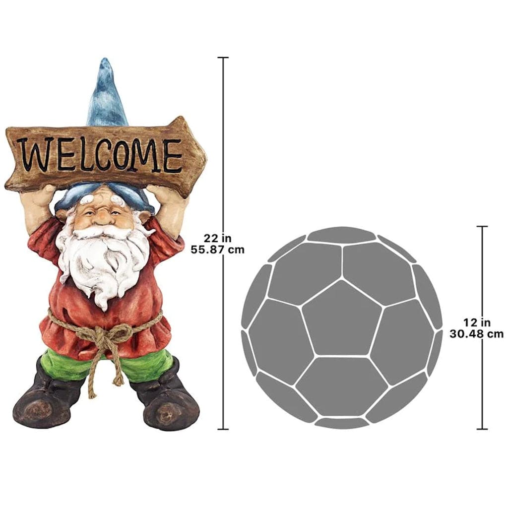 Welcoming Willie Garden Gnome Greeter Statue by Design Toscano