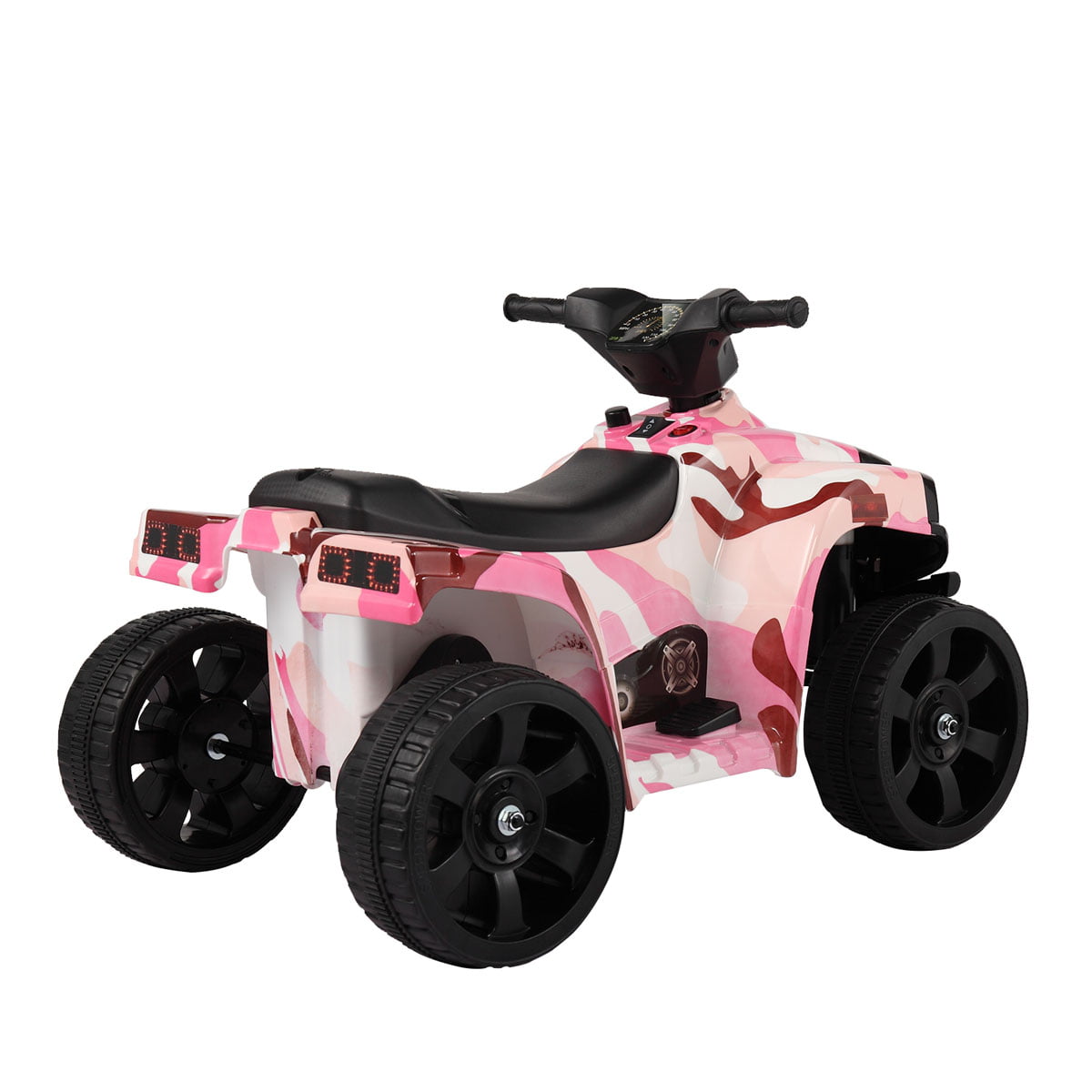 Seizeen Ride On Toy, 6V Ride On ATV for Kids, Electric 4 Wheeler Quad Bike, Ride On Car With Rechargeable Battery, Camo Pink