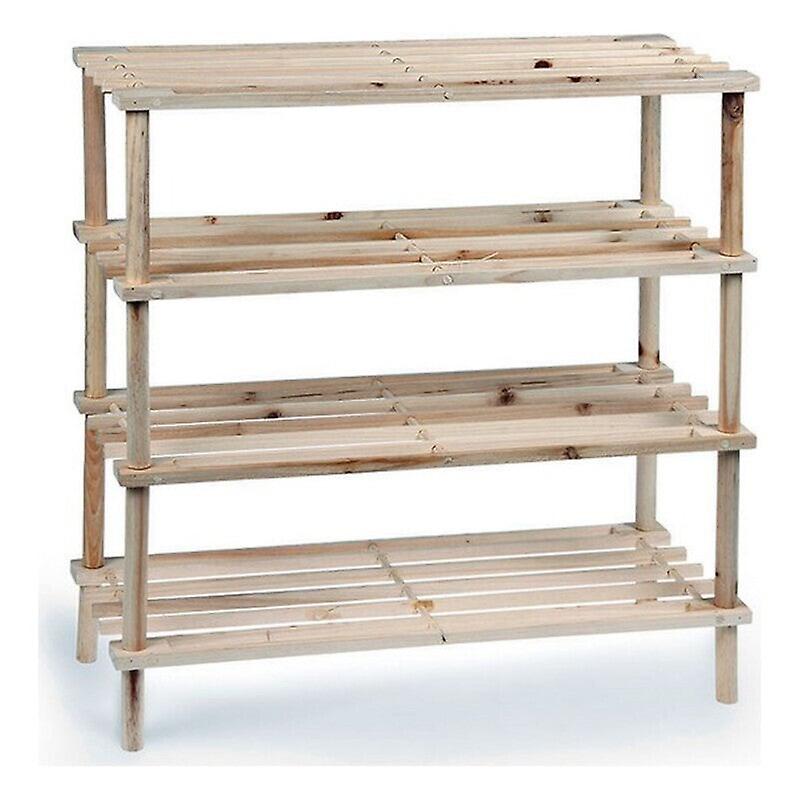 Shoe rack confortime wood 4 shelves