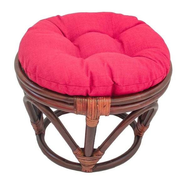 18-inch Round Indoor/Outdoor Footstool Cushion (Cushion Only) - 18 x 18