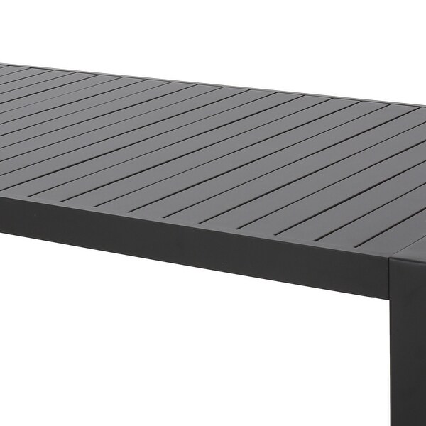 Navan Modern Aluminum Outdoor Dining Table by Christopher Knight Home