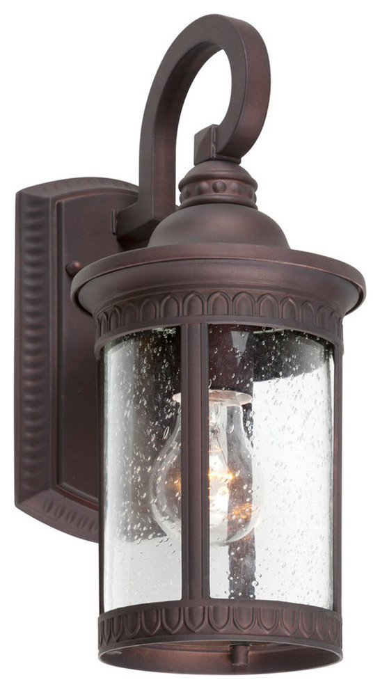 Signature 1 Light Outdoor Wall Light  Antique Bronze   Outdoor Wall Lights And Sconces   by Buildcom  Houzz