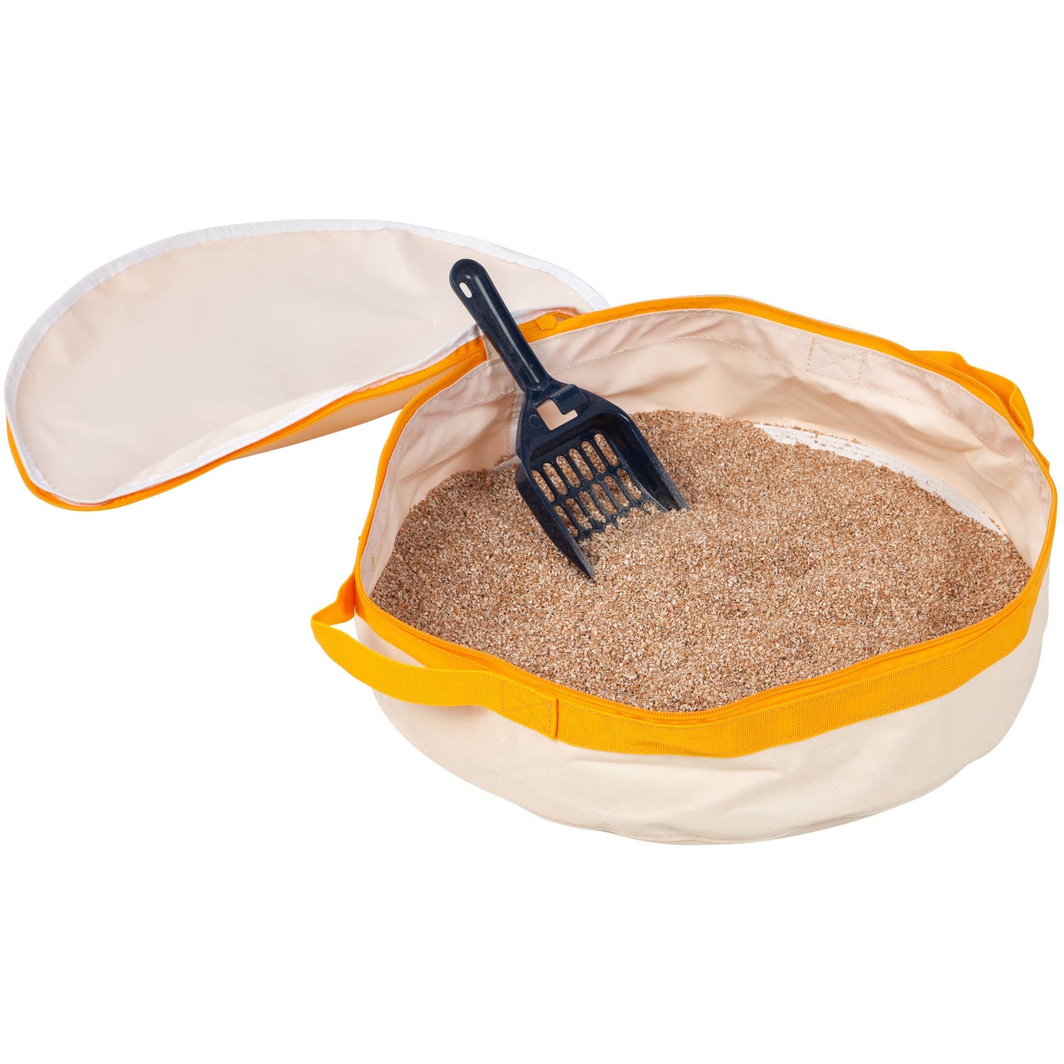 IRIS USA Portable Cat Litter Pan， Yellow