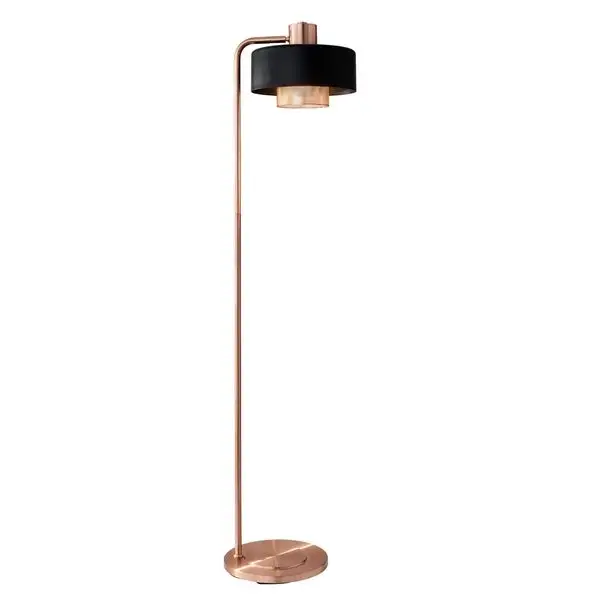 Adesso Bradbury Brushed Copper Floor Lamp