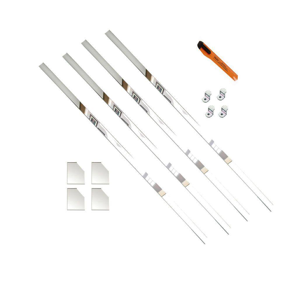 MirrEdge 60 in. x 60 in x 1.5 in. Acrylic Framing Installation Kit 14111