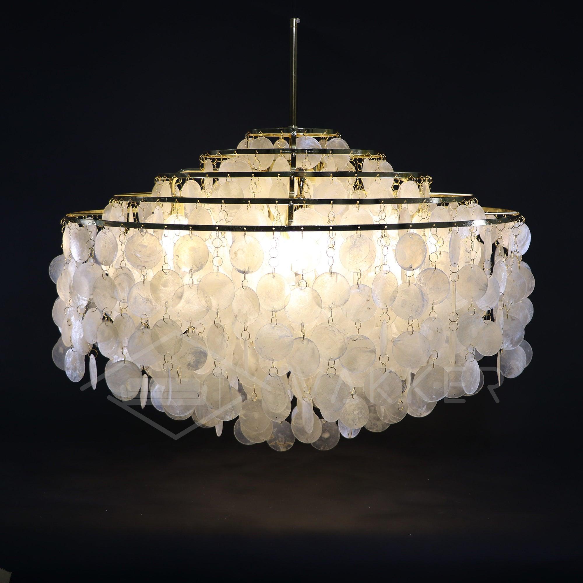 Round Shell Chandelier