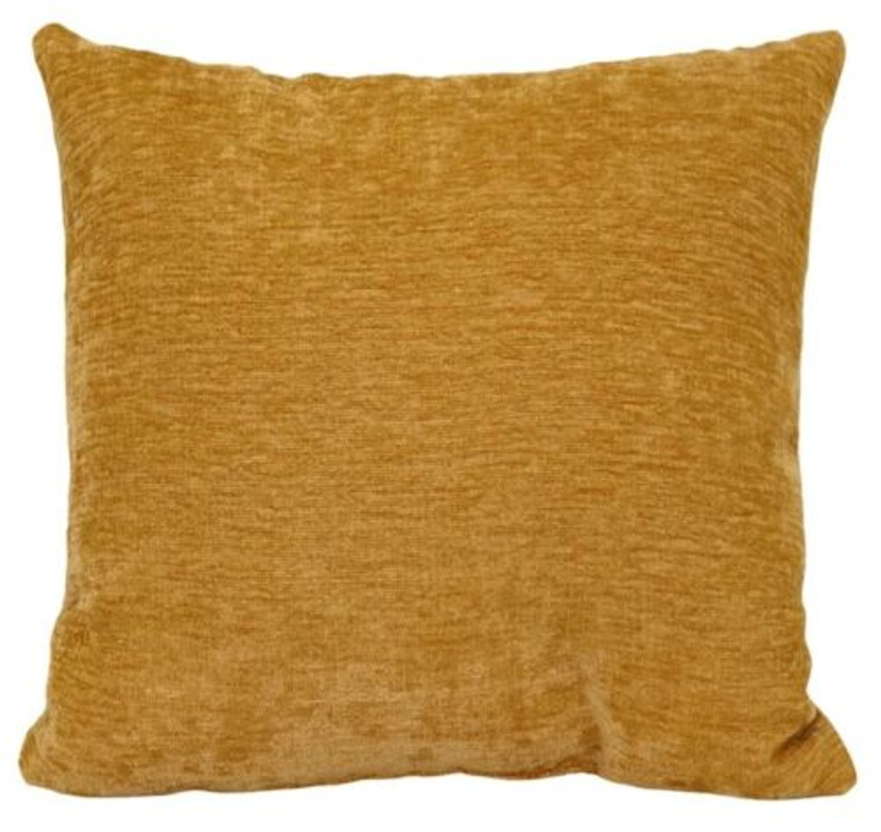 Oversized Chenille Square Throw Pillow Gold